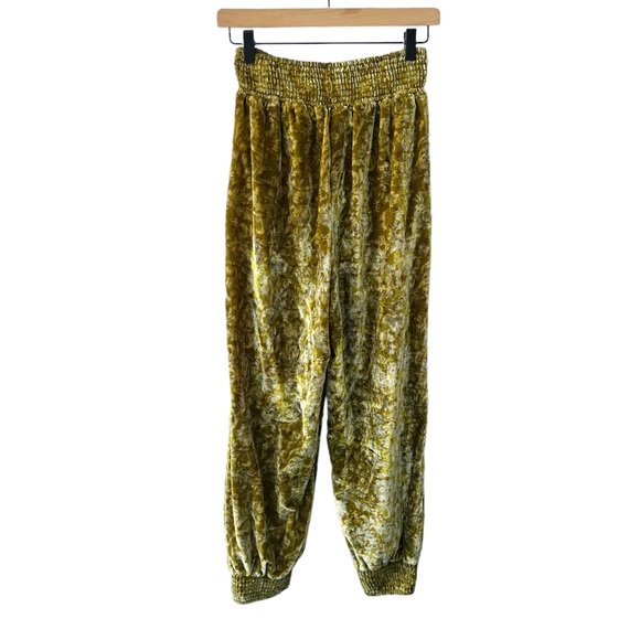 Anthropologie Gloria Velvet Floral Joggers | XS - Picture 3 of 10